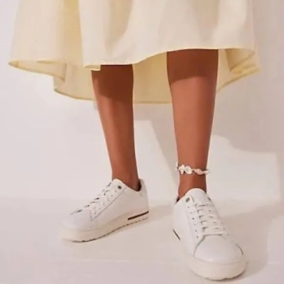 Birkenstock Bend Low White Leather Unisex Sneakers Size 41E/265mm Portugal