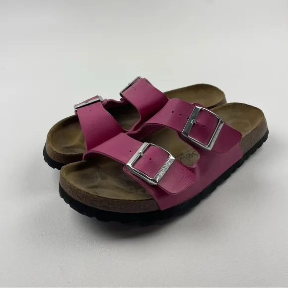 Birkenstock Betula Vegan Arizona Hot Pink Sandals Women’s Size 9 Men’s 7