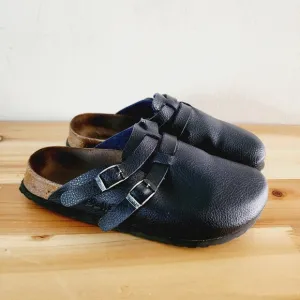 Birkenstock Birki’s Camden Black Double Buckle Clog Sandals