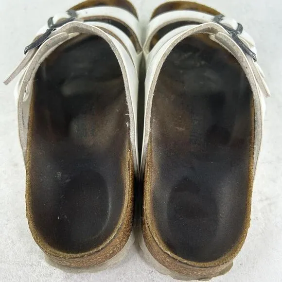 Birkenstock Birkis Florida 3 Straps sandals US 9 Ladies White Buckles Shoes