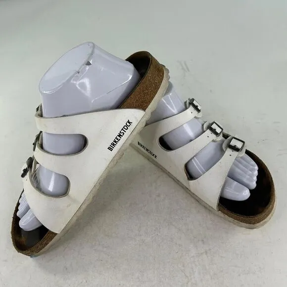 Birkenstock Birkis Florida 3 Straps sandals US 9 Ladies White Buckles Shoes
