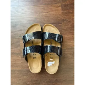 Birkenstock Black Arizona Magic Snake-print Sandals