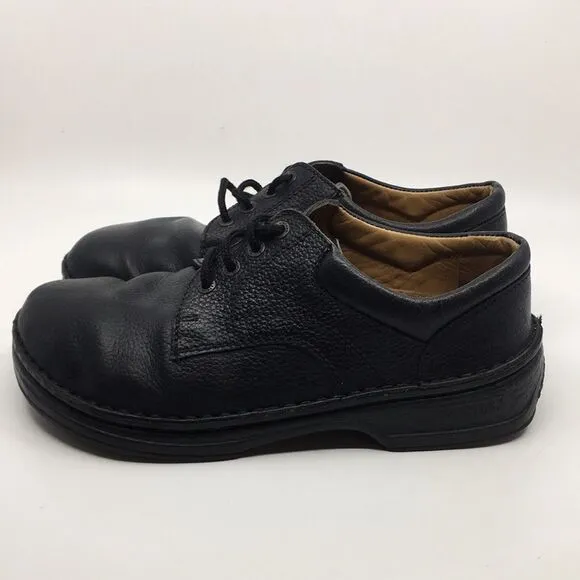 Birkenstock Black Leather Oxford Lace Up Shoes EU 43 Men’s size 10-10 1/2.