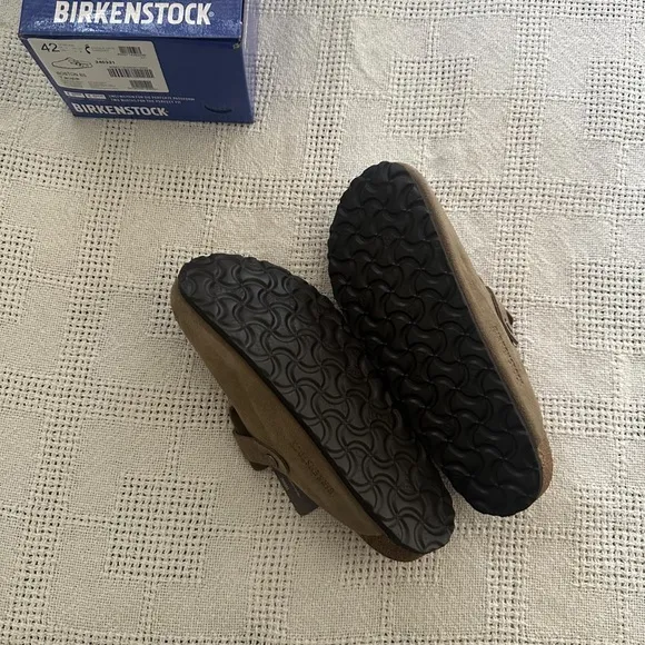 Birkenstock Brown and Tan Sandals