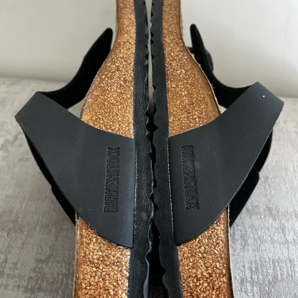 BIRKENSTOCK  Gizeh Birko-Flor Black Sandals Women’s Size 39