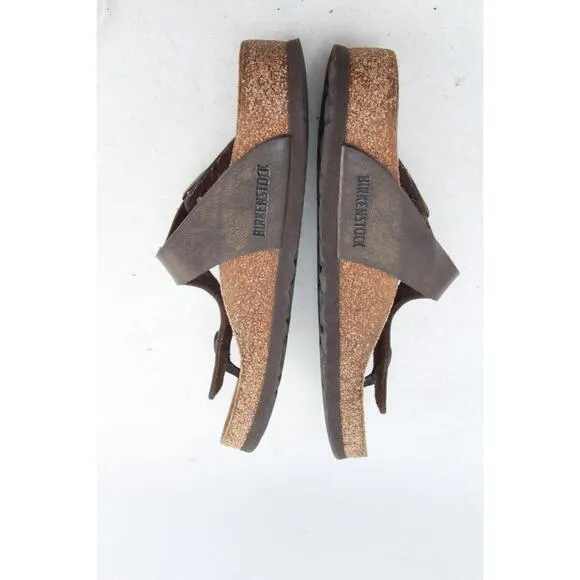 BIRKENSTOCK Gizeh Sandals Bronze Thong Women's Shoes Birko  Flor Size 38 Us 7