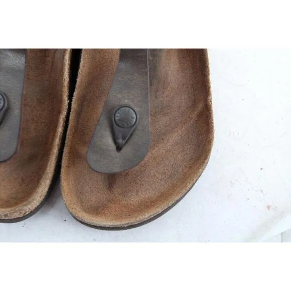 BIRKENSTOCK Gizeh Sandals Bronze Thong Women's Shoes Birko  Flor Size 38 Us 7