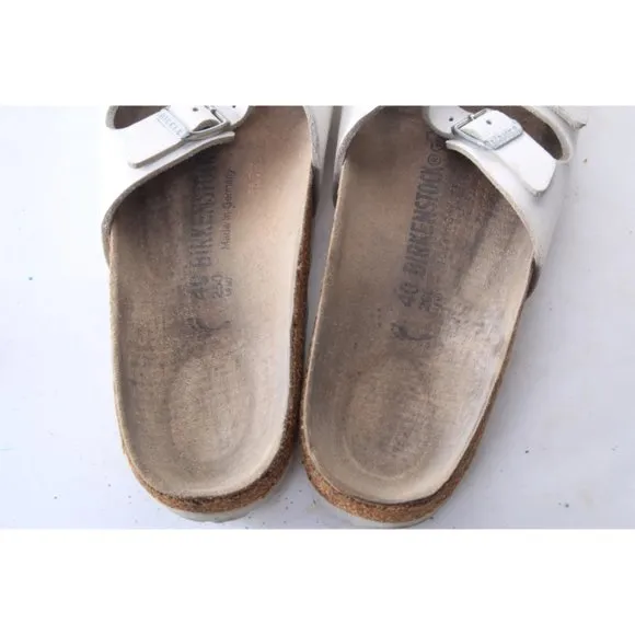 birkenstock ibiza sandals white unisex womens summer shoes sz eur 40 us L 9