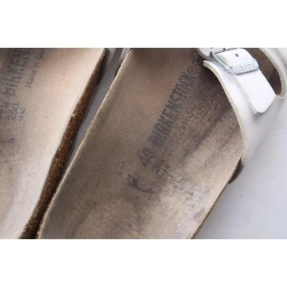 birkenstock ibiza sandals white unisex womens summer shoes sz eur 40 us L 9