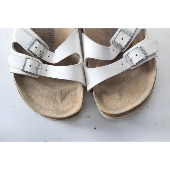 birkenstock ibiza sandals white unisex womens summer shoes sz eur 40 us L 9