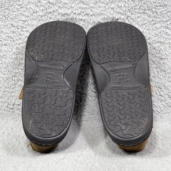 Birkenstock Madeira Womens Size 10 Narrow Fisherman Sandals Shoes Brown Leather