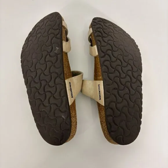 Birkenstock Mayari Sandals Birko-Flor Graceful Pearl White Size 9