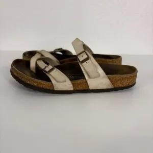 Birkenstock Mayari Sandals Birko-Flor Graceful Pearl White Size 9