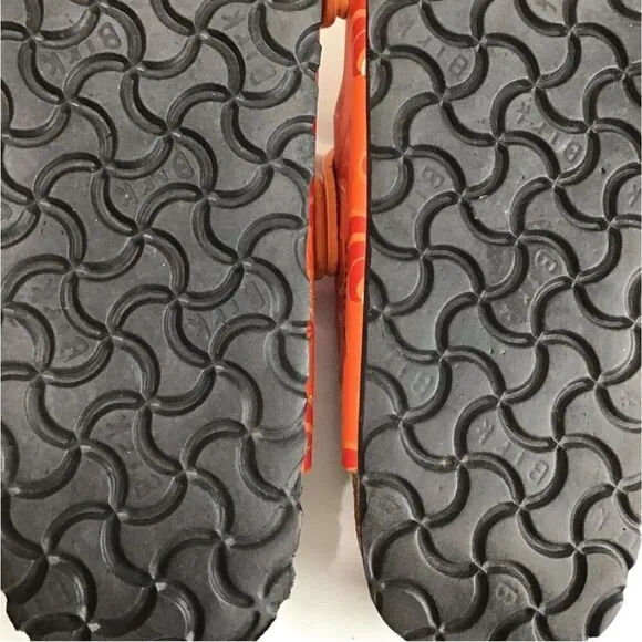 Birkenstock Orange Papillio Arizona Slide Sandals Unisex Size Ladies 10 Men 8