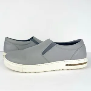 Birkenstock Oswego Gray Leather Slip On Sneakers Loafers Shoes