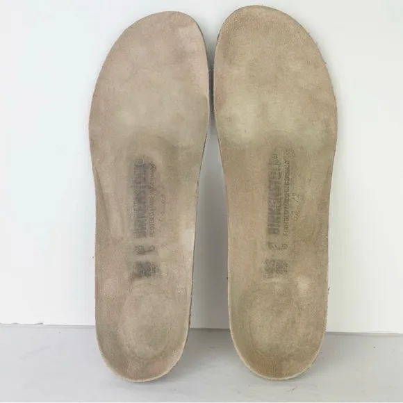 Birkenstock Oswego Gray Leather Slip On Sneakers Loafers Shoes