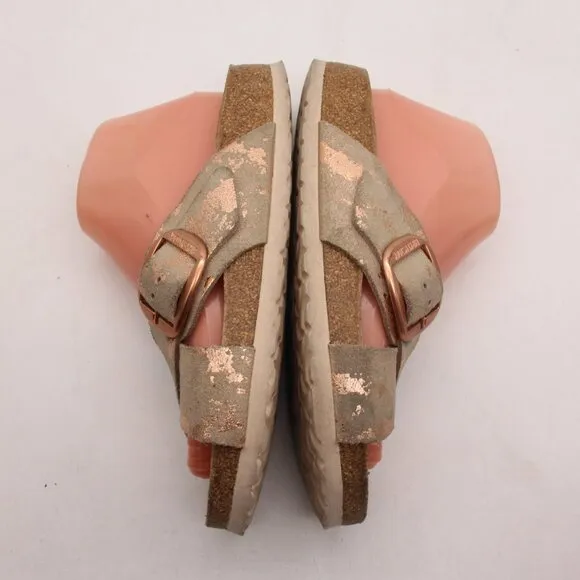 Birkenstock Siena Big Buckle Women's Size 7 EU 38 Sandals Metallic Rose Copper