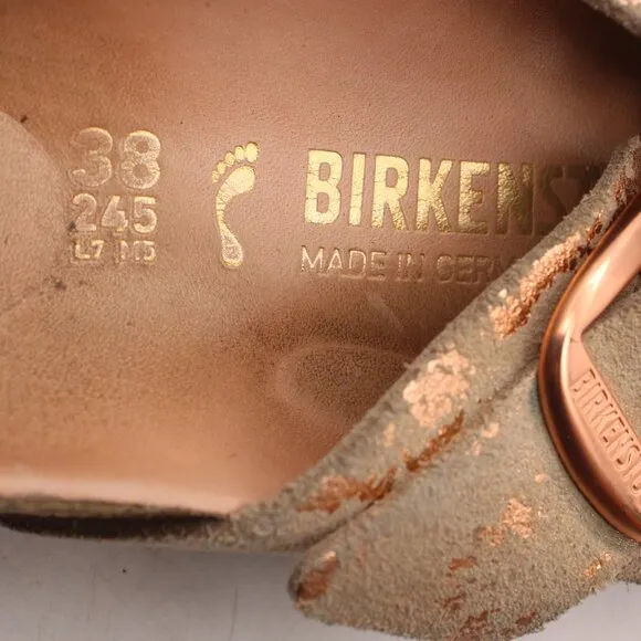 Birkenstock Siena Big Buckle Women's Size 7 EU 38 Sandals Metallic Rose Copper