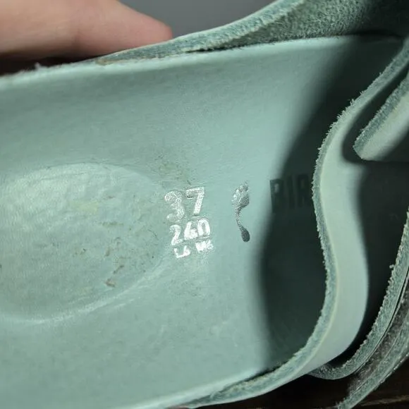 Birkenstock Uji Womens Size 6 Mens 4 EU 37 Narrow Sandals Green