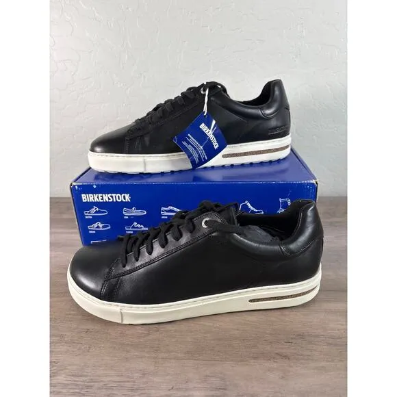Birkenstock Unisex  Bend Low Black Leather Comfort Sneakers US Men 10 EU 43 New