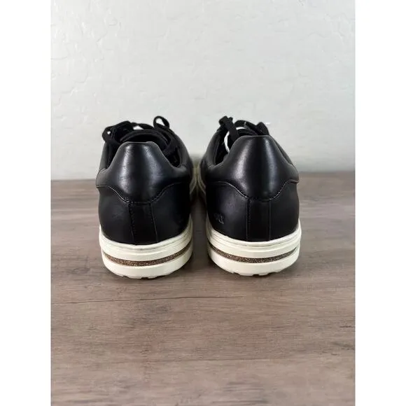 Birkenstock Unisex  Bend Low Black Leather Comfort Sneakers US Men 10 EU 43 New