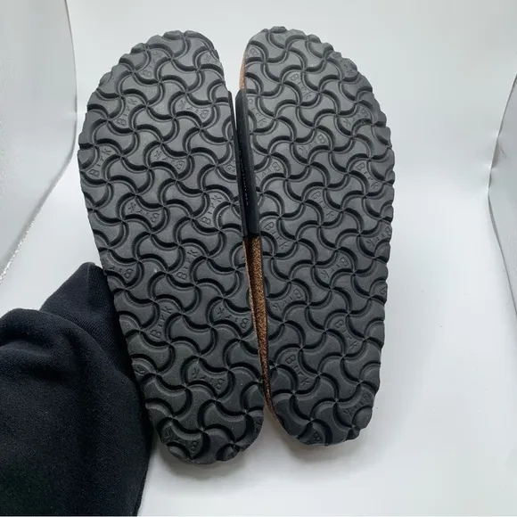 Birkenstock Women's Madrid Birko-Flor black leather sandals size39US 8 NWOB 2598