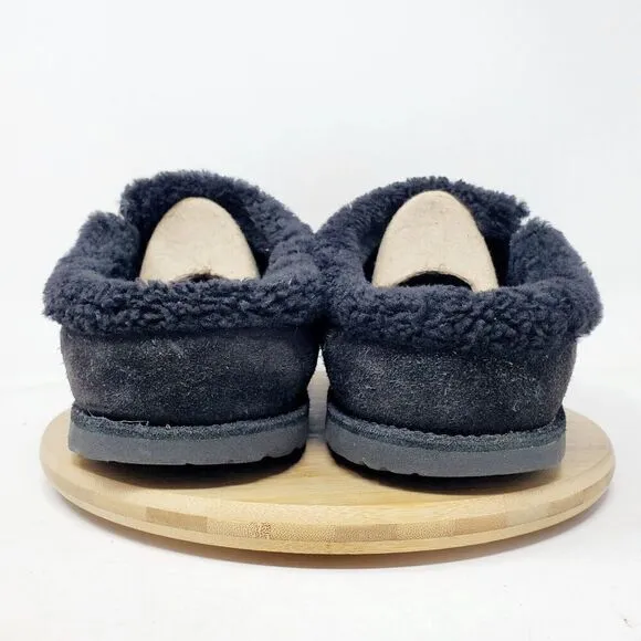 Birkenstock Zermatt Shearling Clogs 44 Mens 11 Black Suede Slip On Lined Shoes