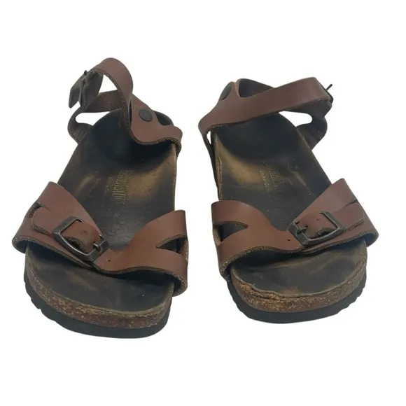 Birkenstook Rio Birko-Flor Brown Sandals Size 7.5 US / 38