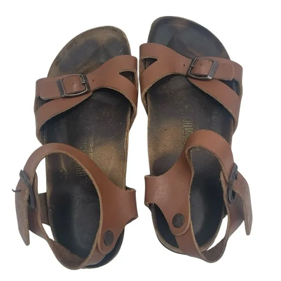 Birkenstook Rio Birko-Flor Brown Sandals Size 7.5 US / 38