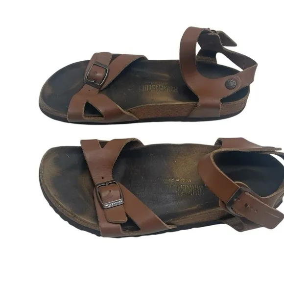 Birkenstook Rio Birko-Flor Brown Sandals Size 7.5 US / 38