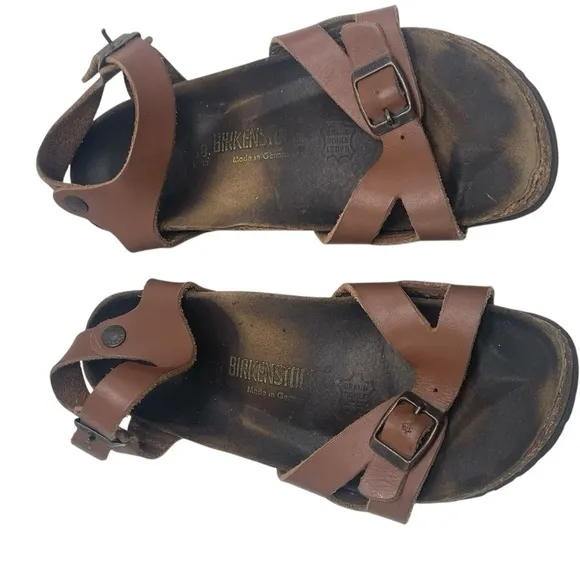 Birkenstook Rio Birko-Flor Brown Sandals Size 7.5 US / 38