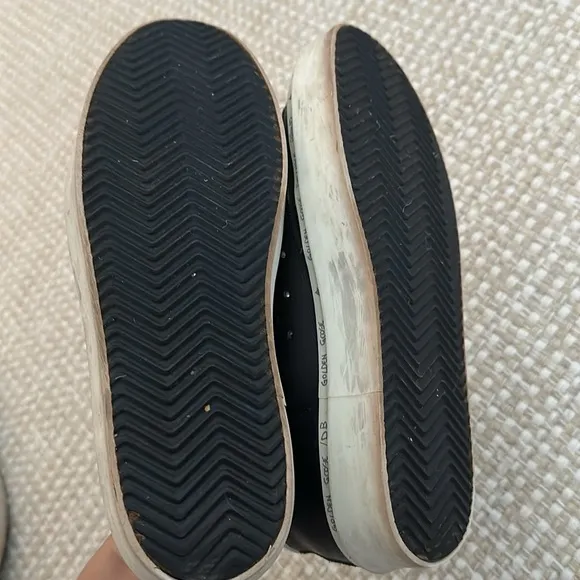 Black and silver golden goose sneakers (38)