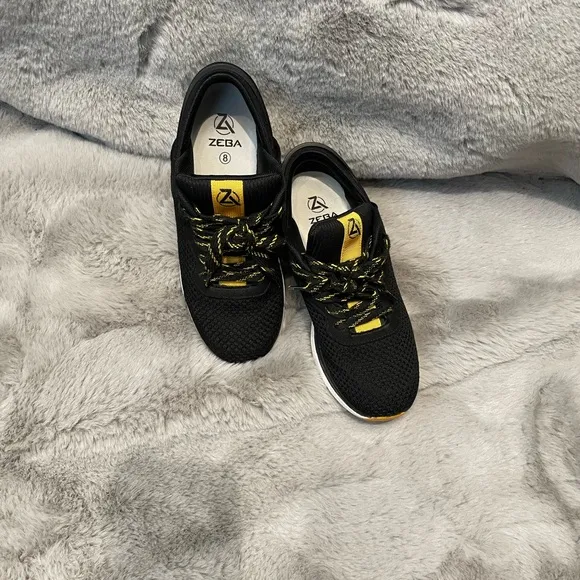 Black and Yellow Athletic Shoes