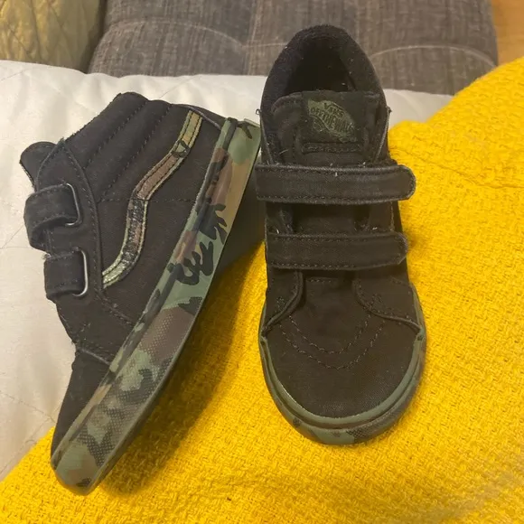 Black Camouflage Vans Sneakers