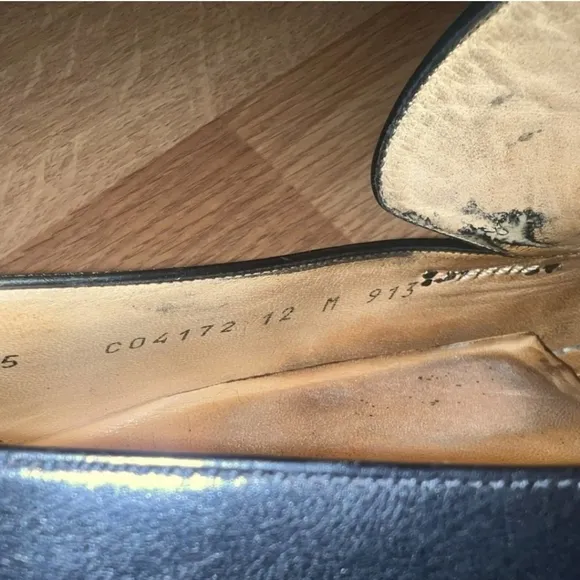 Black Cole Haan Men's Leather Loafers Size 12