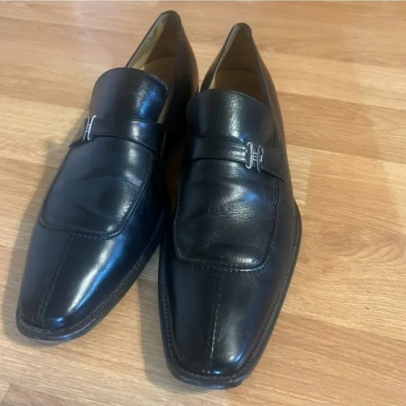 Black Cole Haan Men's Leather Loafers Size 12