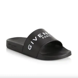 Black Givenchy Logo Pool Slides