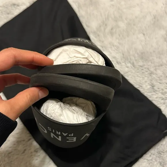 Black Givenchy Logo Pool Slides