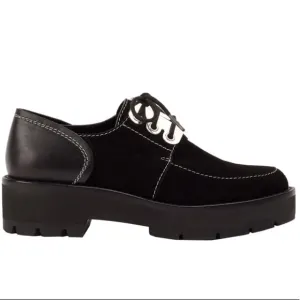 Black Leather Brogue Shoes by 3.1 Phillip Lim