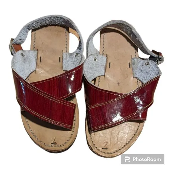 Black Mexican Sandals Size 9.5