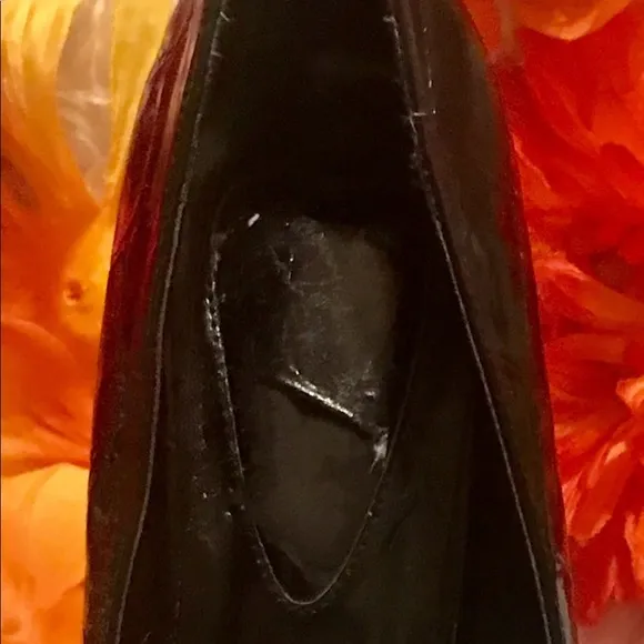 Black Patented &amp; Leather Heels