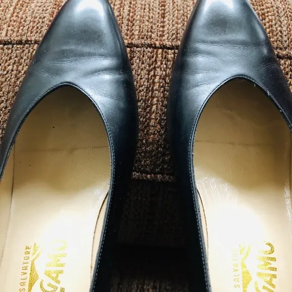 BLACK SALVATORE FERRAGAMO SHOES