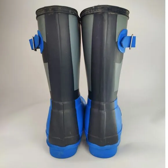 Blue Hunter Shadow Rain Boots sz 7