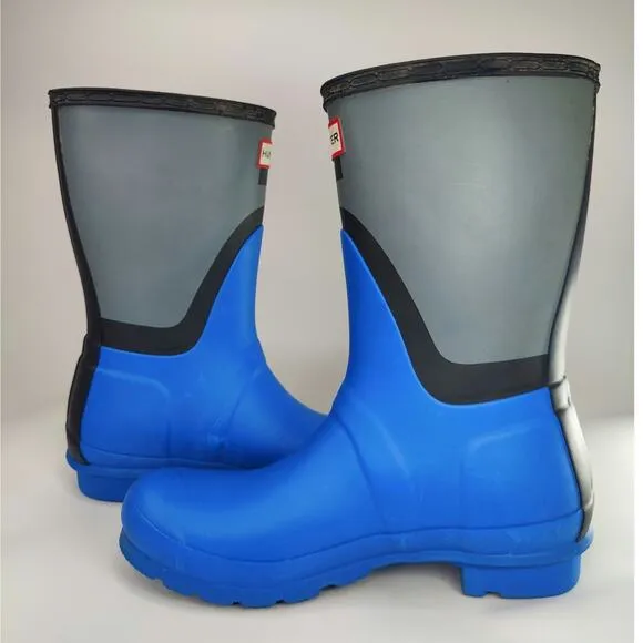 Blue Hunter Shadow Rain Boots sz 7