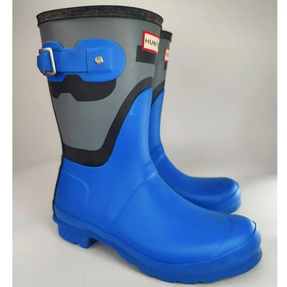 Blue Hunter Shadow Rain Boots sz 7