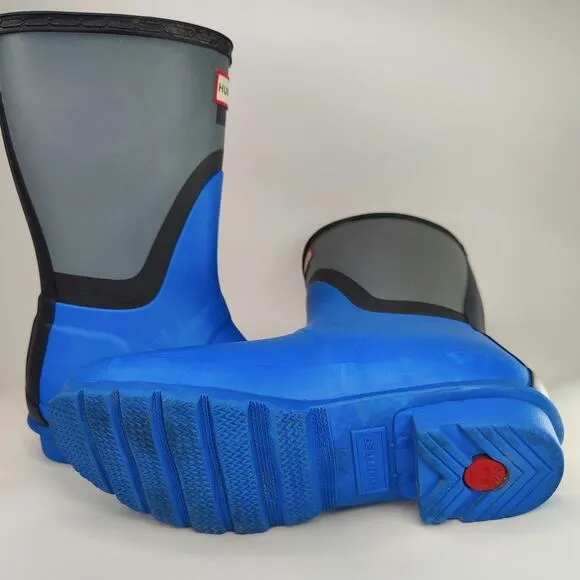 Blue Hunter Shadow Rain Boots sz 7