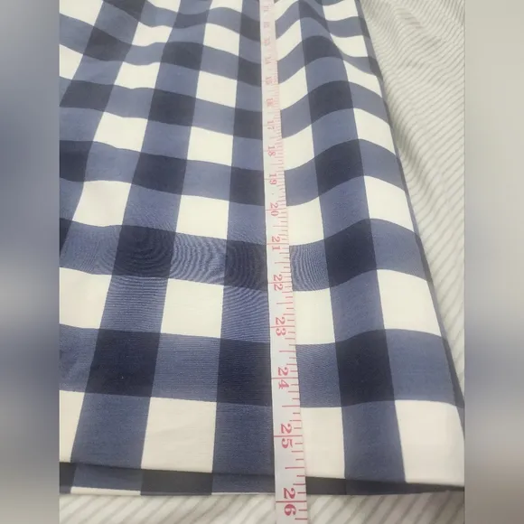 BODEN, &quot;THE RICHMOND PLUS&quot; size 12, Blue and White Checkered Pencil Skirt.