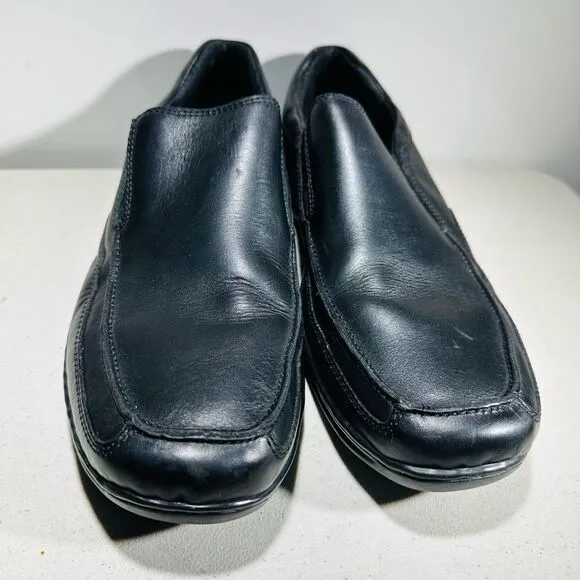 Born Andre Slip On Loafer Shoes Black Mens 13 Leather Comfort M3455 Stretch
