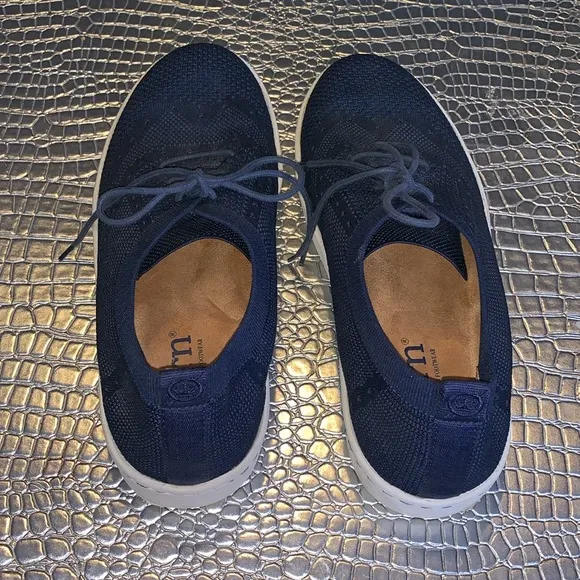 Born Bearse Blue Knit Oxford Men’s Casual Comfort Sneaker Shoes US 12
