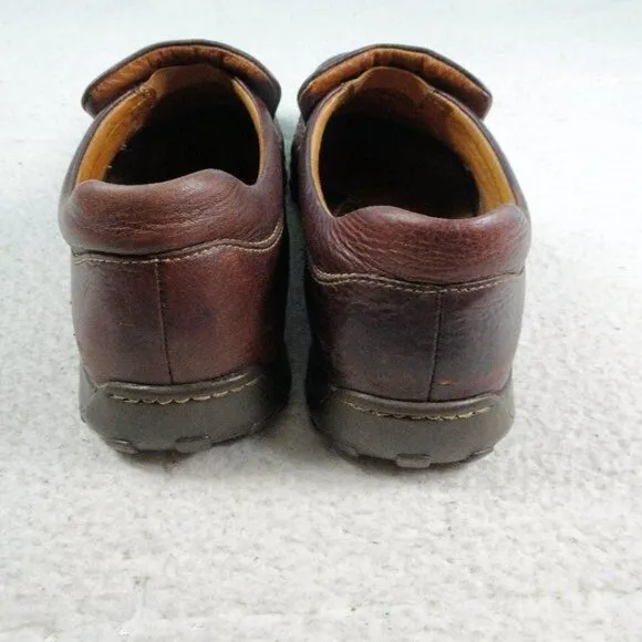 Born Brown Leather Loafers Shoes M6306 Size 10